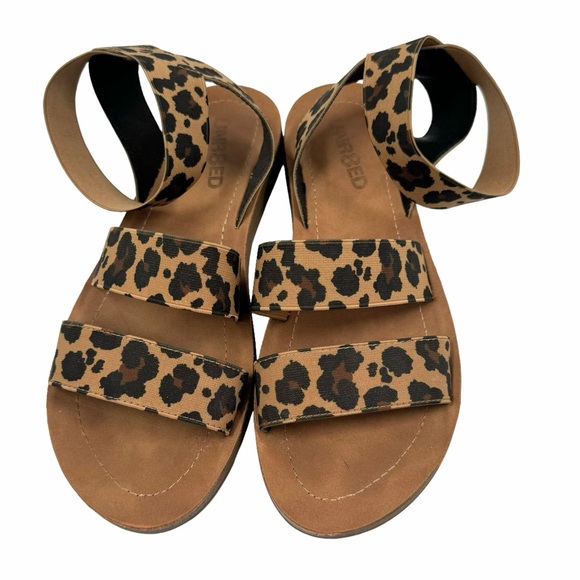Unr8ed Animal Print Ankle Strap Sandals Size: 8 - Picture 4 of 8